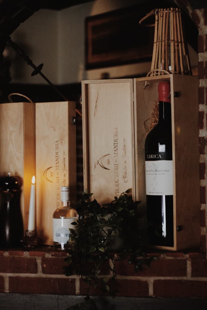 Italiensk vin og dekoration